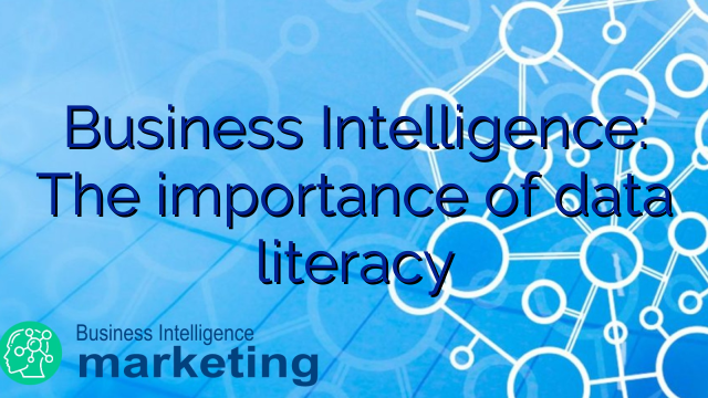 Business Intelligence: The importance of data literacy